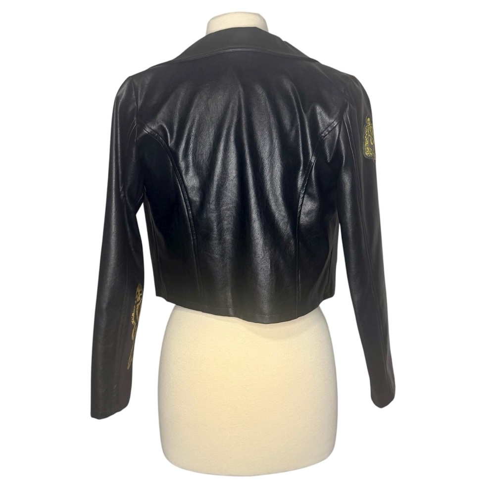 Warner Brothers Harry Potter Dark Mark Faux Leather Jacket Size Juniors XL (16) - Picture 4 of 8